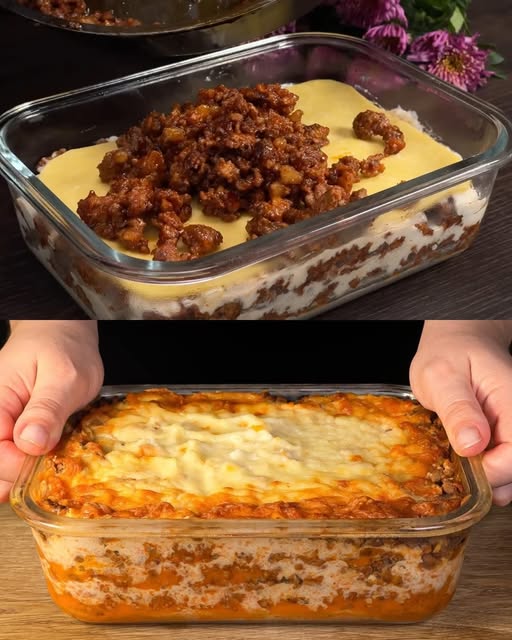 Homemade Meat Lasagna with Fresh Pasta and Béchamel Sauce