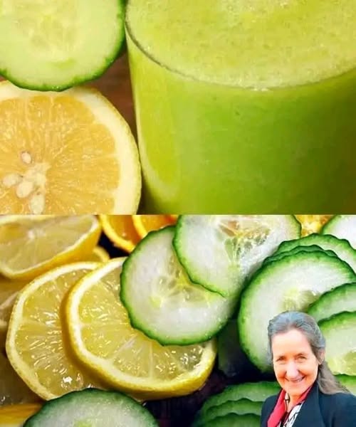 Detox Cucumber and Lemon Drink for Belly Fat Loss