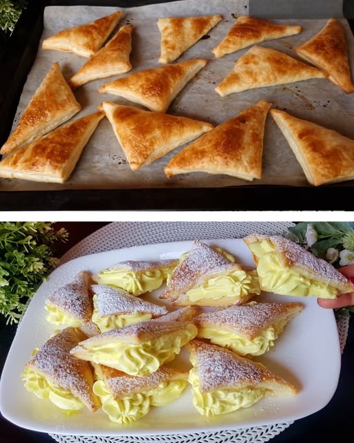 Puff Pastry with Lemon Mascarpone Cream – A Sweet, Creamy Delight!